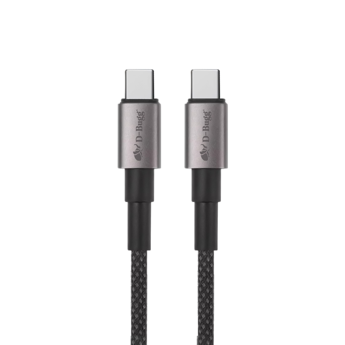 Foto 2 pulgar | Cable Trenzado Usb C A Usb C Carga Rápida 1m Negro