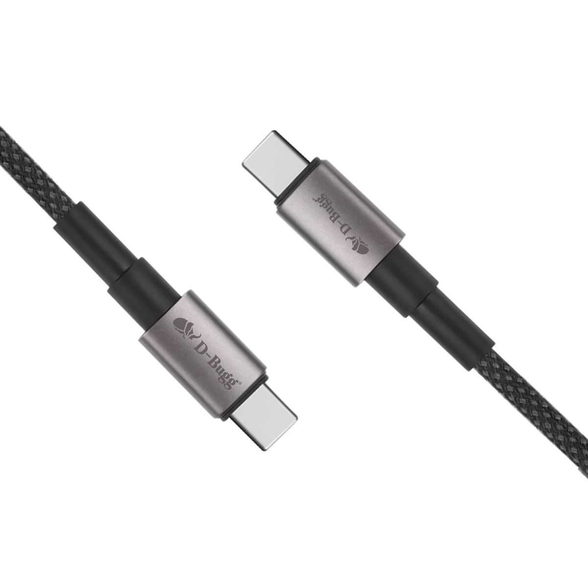 Foto 3 pulgar | Cable Trenzado Usb C A Usb C Carga Rápida 1m Negro