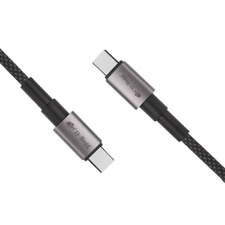 Foto 2 | Cable Trenzado Usb C A Usb C Carga Rápida 1m Negro