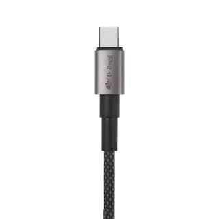Foto 3 | Cable Trenzado Usb C A Usb C Carga Rápida 1m Negro