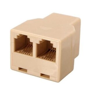 Foto 2 | Adaptador telefónico 2 Jacks Beige