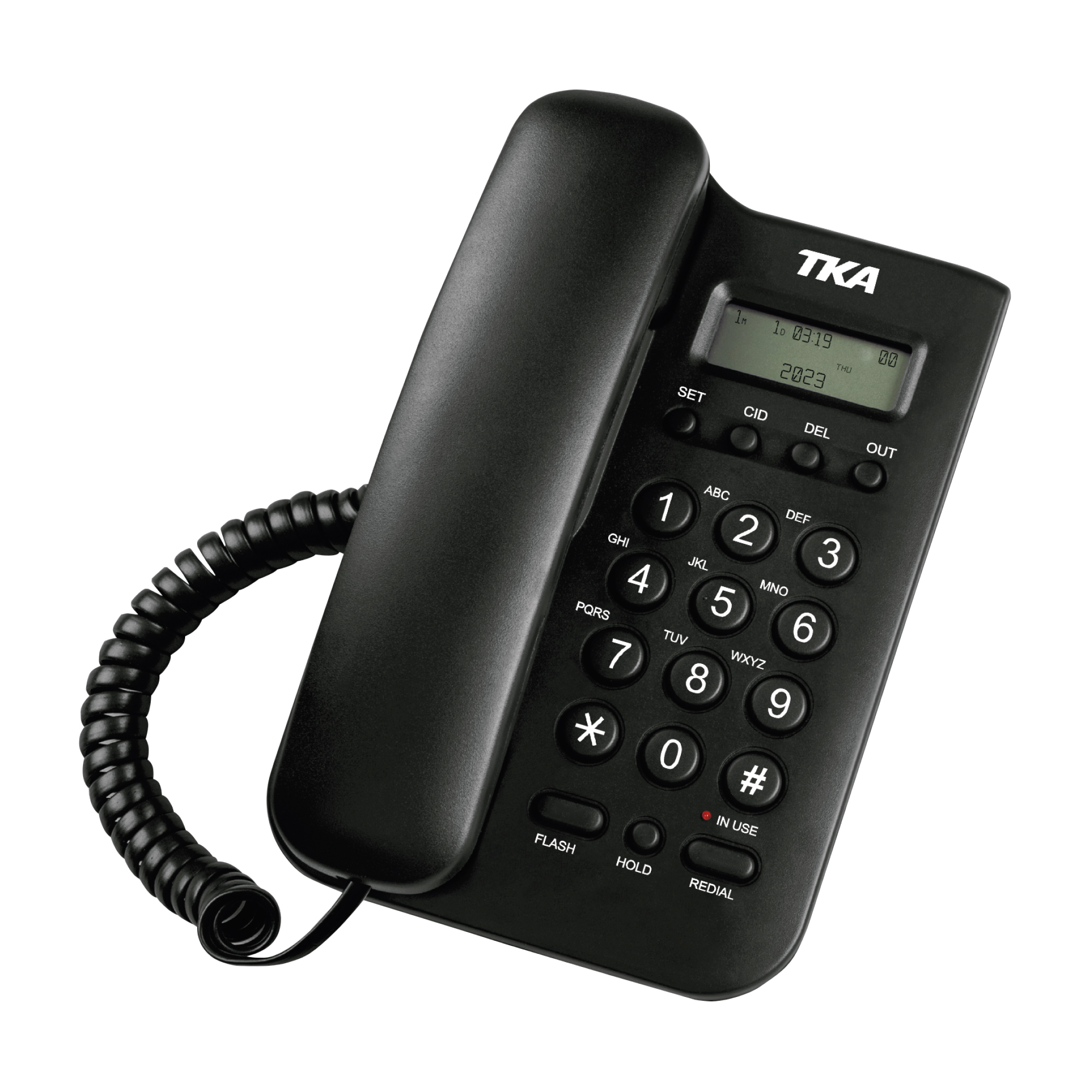 Teléfono Alámbrico Casa Oficina Tka Negro Identif. Llamadas