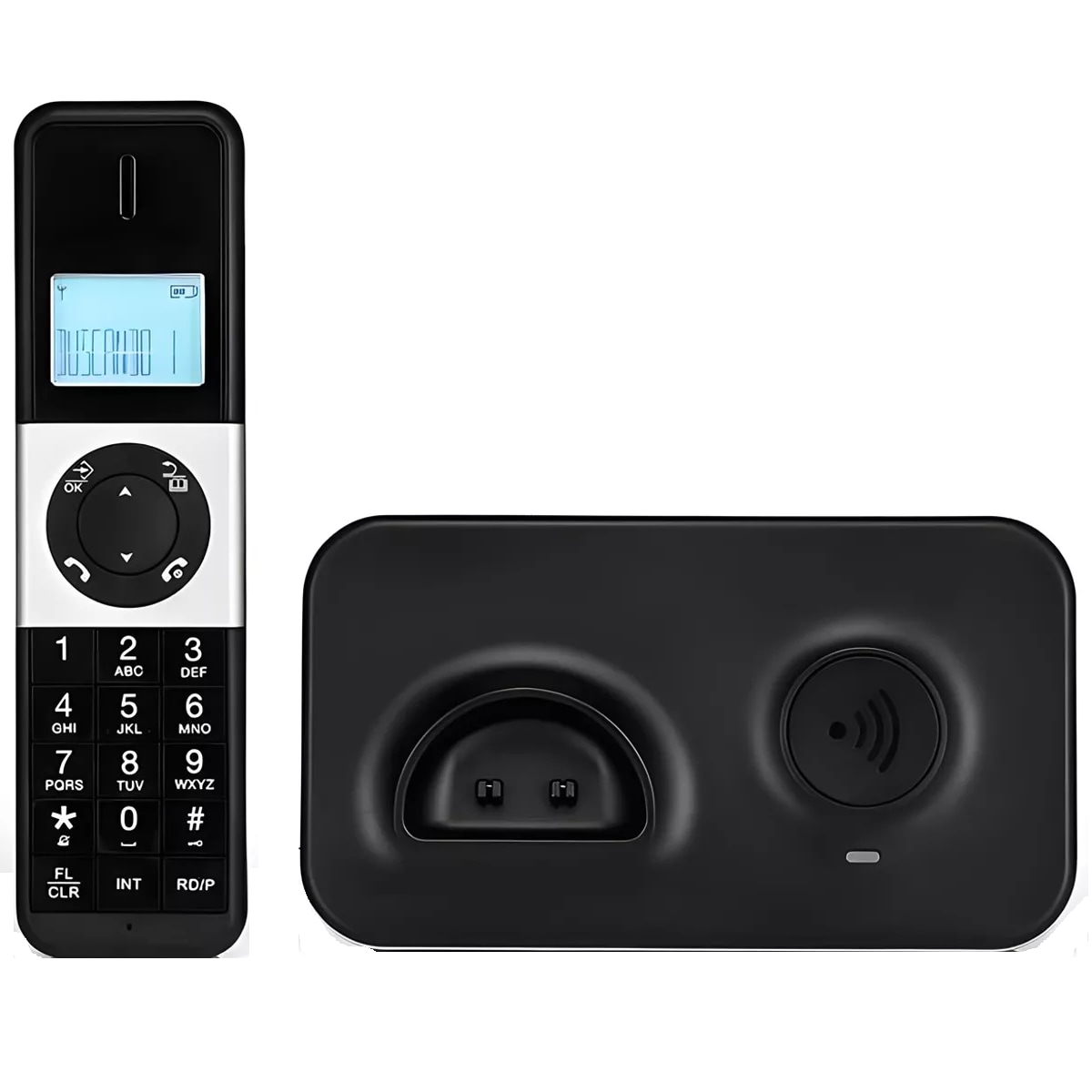 Teléfono Fijo Inalámbrico Eo Safe Imports ESI-8619 color Negro con Contestador Automático $1,129