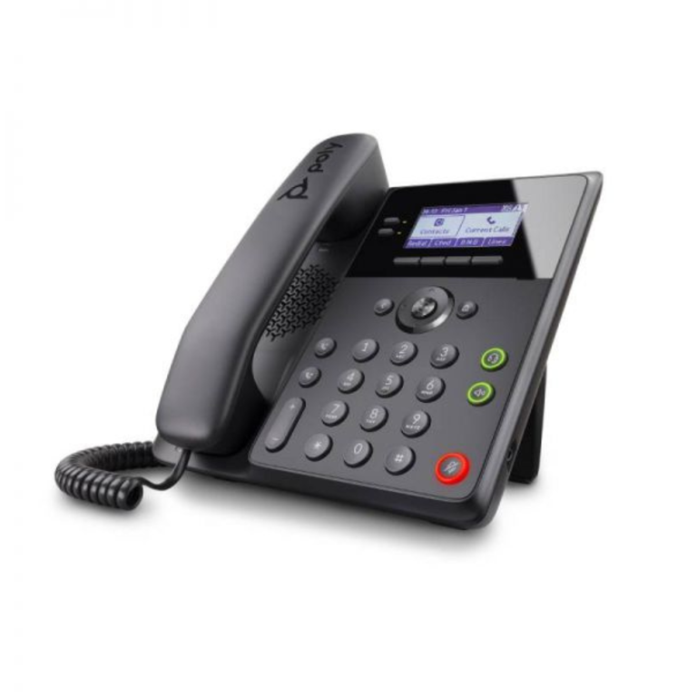 Teléfono Ip Hp Poly Edge B10 Con Fuente De Poder, Voz Sobre Ip, Color Negro, Uso Empresarial