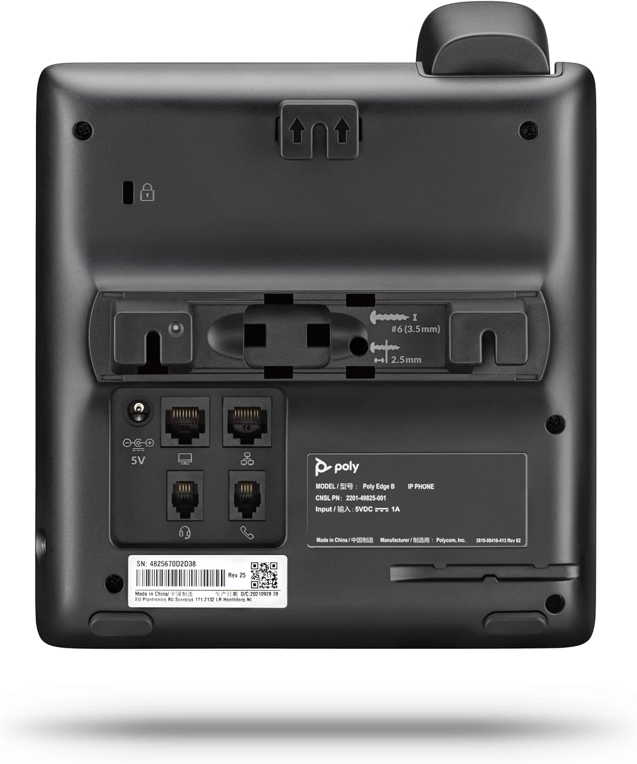 Foto 3 pulgar | Teléfono IP HP Poly Edge B30 2 Puertos RJ-45 Negro