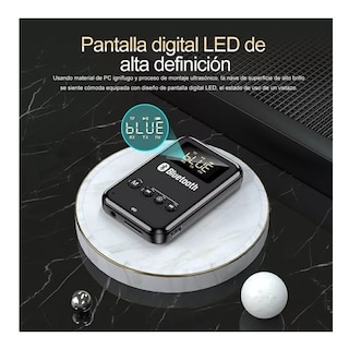 Foto 2 | Transmisor/receptor Bluetooth 5.0 Lcd Para Pc, Tv, Bocina Eo Safe Imports Esi-4281-1 Negro