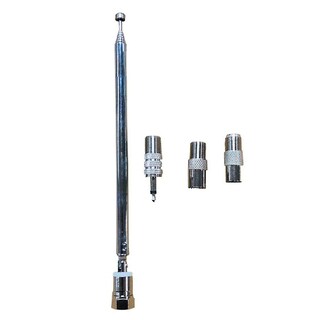 Foto 4 | Antena Huoguo Fm Radio Tipo F Telescópica Macho Con Adaptador - Venta Internacional.