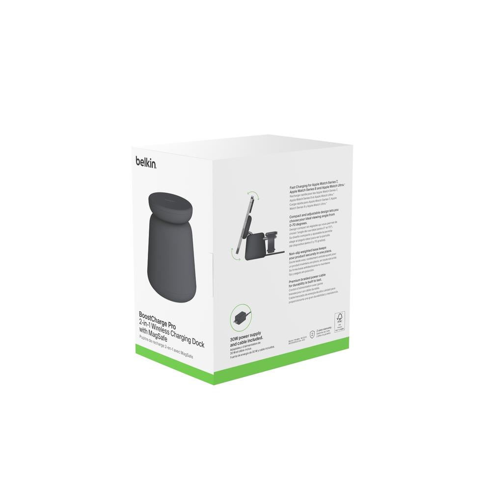 Foto 4 | Base De Carga De 15w 2 En 1 Negro Belkin