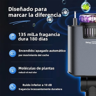 Foto 2 | Cargador Para Auto 100w Rápida Carga Con Aromaterapia
