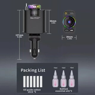 Foto 4 | Cargador Para Auto 100w Rápida Carga Con Aromaterapia