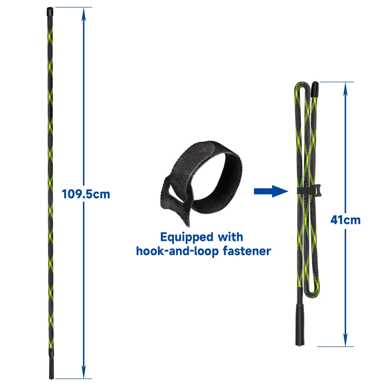 Foto 2 | Antena Ham Radio Bingfu  Doble Banda  Vhf  Uhf  109 Cm  Plegable - Venta Internacional.