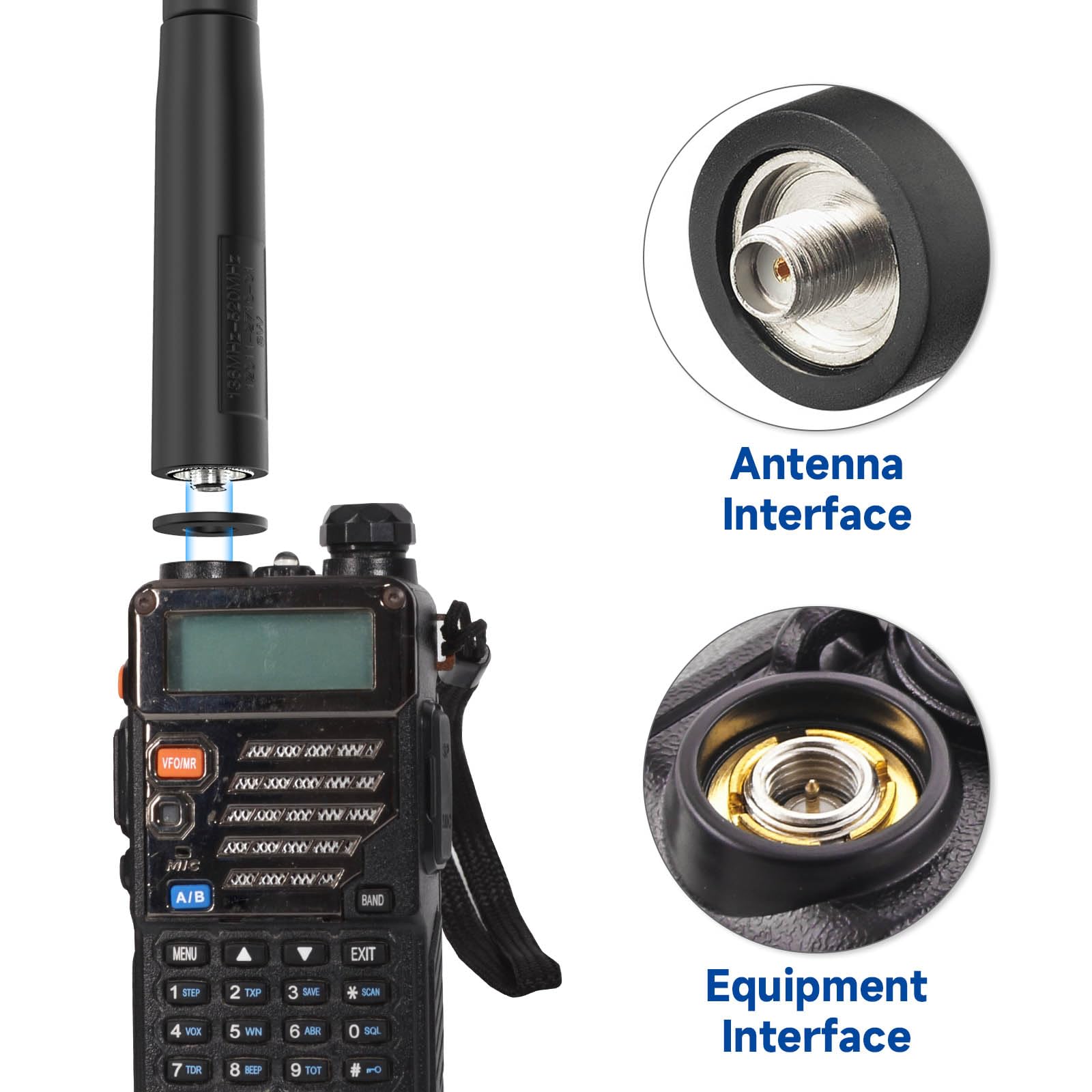 Foto 4 pulgar | Antena Ham Radio Bingfu  Doble Banda  Vhf  Uhf  109 Cm  Plegable - Venta Internacional.