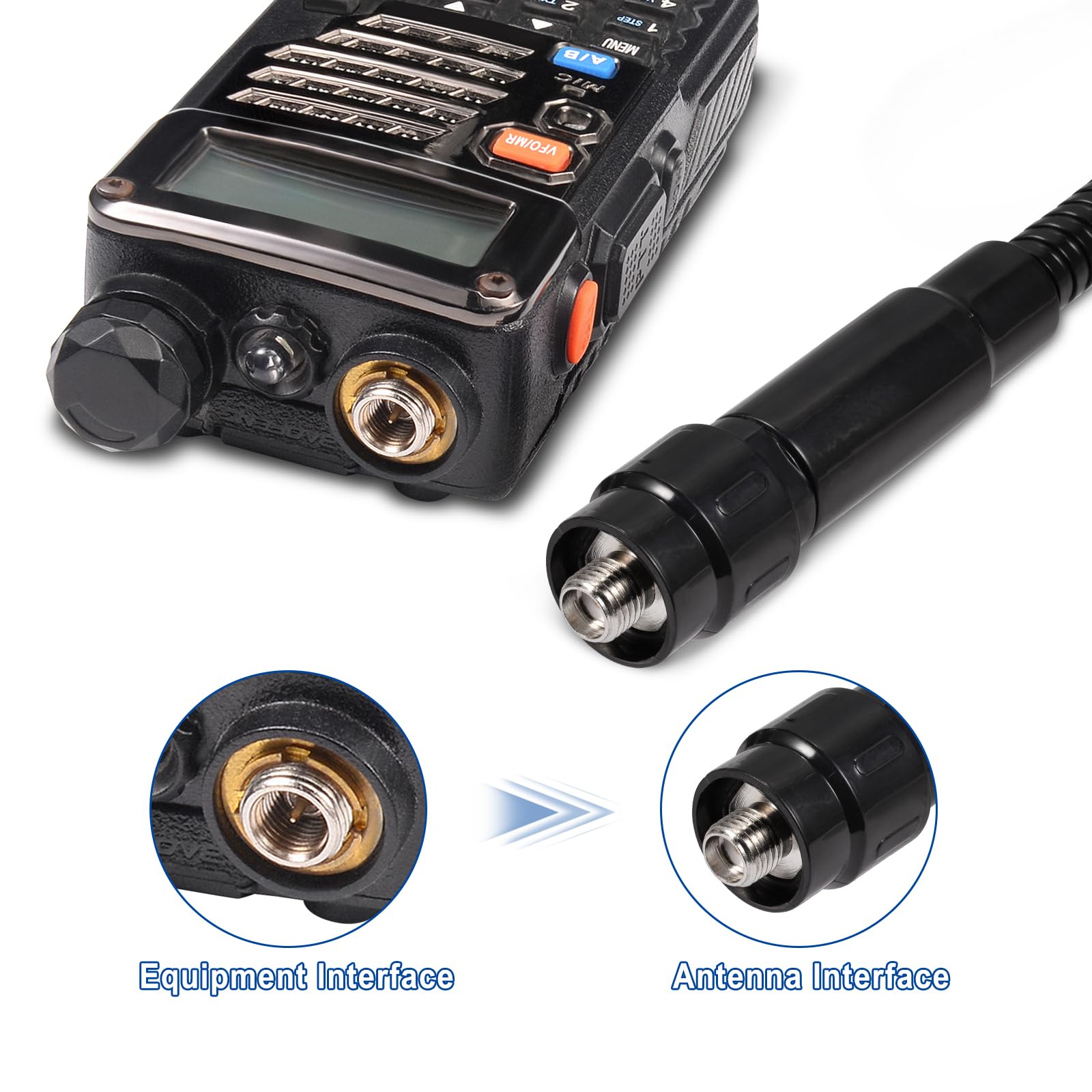Foto 4 pulgar | Antena Bingfu Vhf De Alta Ganancia Uhf 136-174 Mhz 400-520 Mhz - Venta Internacional.