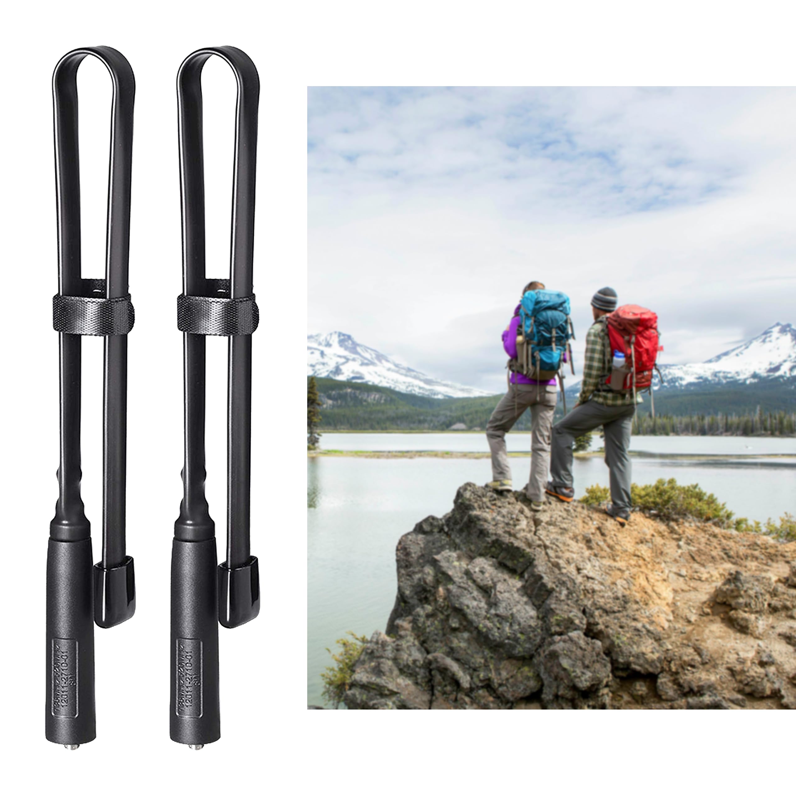 Antena Bingfu Plegable Cs Táctica Vhf Uhf 136-520 Mhz 47 Cm - Venta Internacional.