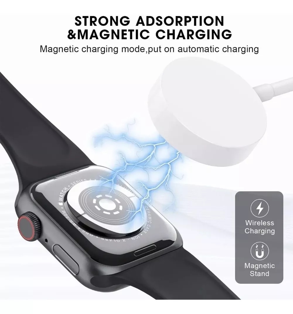 Foto 5 | Cargador Genérico color Blanco Compatible con Apple Watch Serie 6/5/4/3/2/1/Se