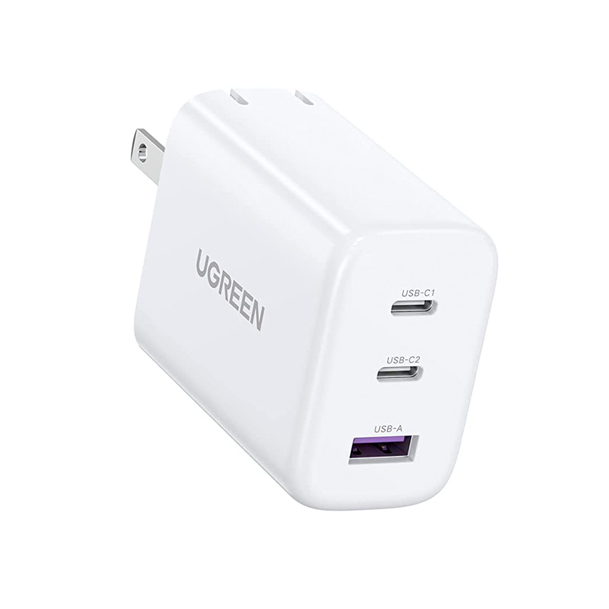 Foto 2 pulgar | Cargador 65w Ugreen Usb C con 3 Puertos Carga Rápida Plegable