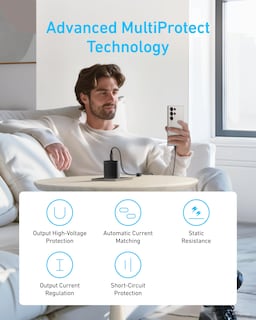 Foto 3 | Cargador Anker USB-C Superrápido de 45 W para Samsung Galaxy S24 - Venta Internacional