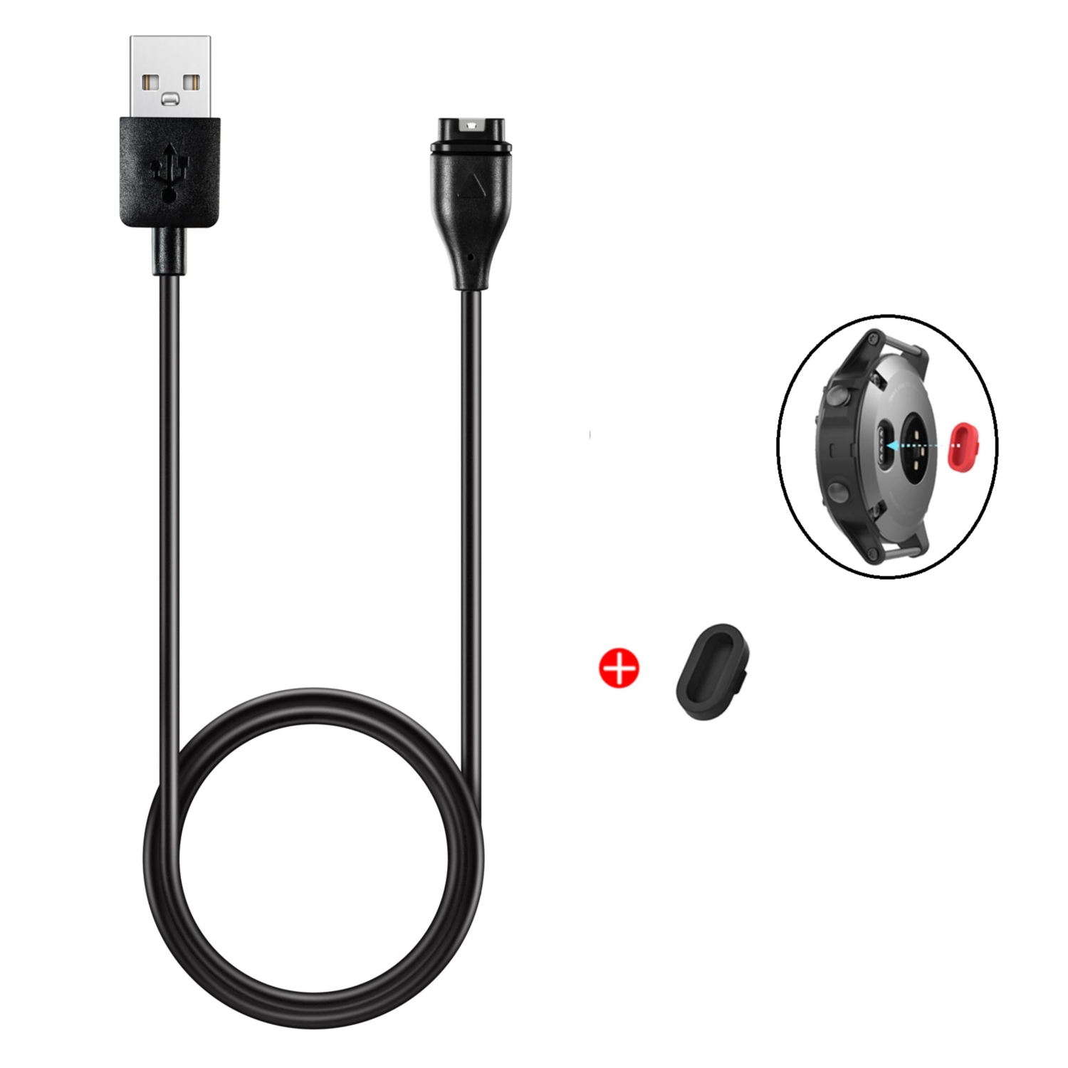 Foto 2 pulgar | Cable de Carga y Tapón Antipolvo para Varios Modelos de Garmin - Venta Internacional