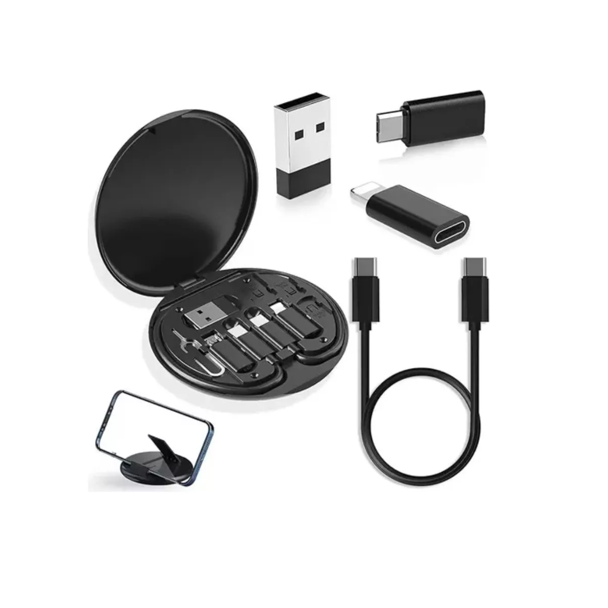 Foto 3 pulgar | Kit De Adaptador Usb C Convertidor De Funda De Cable De Carga Eo Safe Imports Esi-16181 Negro