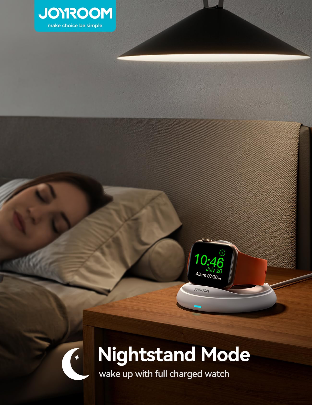 Foto 7 | Soporte de Carga Portátil para Apple Watch Joyroom Magnético Blanco - Venta Internacional
