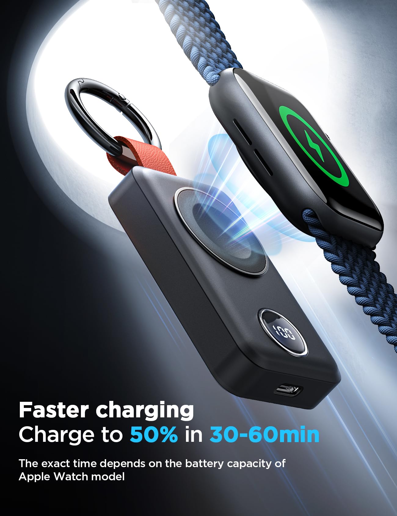 Foto 4 pulgar | Cargador Inalámbrico Portátil Joyroom Para Apple Watch 2000mah - Venta Internacional.