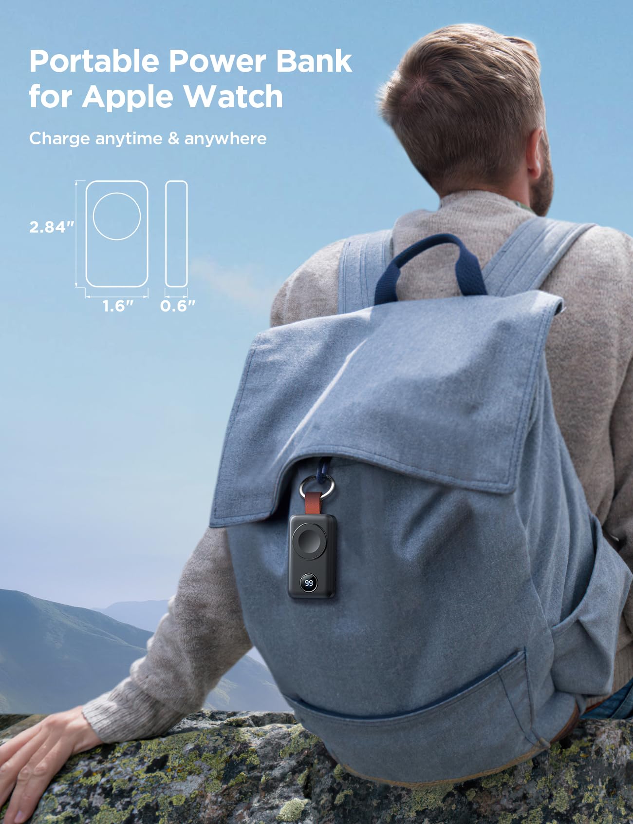 Foto 6 pulgar | Cargador Inalámbrico Portátil Joyroom Para Apple Watch 2000mah - Venta Internacional.