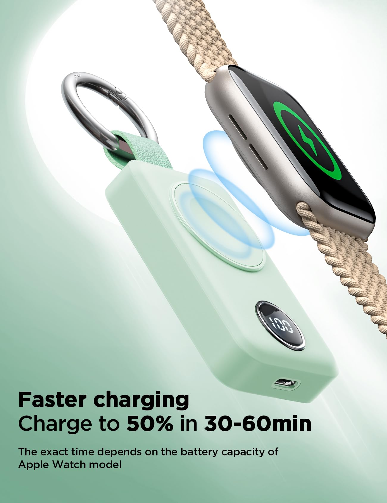 Foto 4 pulgar | Cargador Portátil Joyroom para Apple Watch de 2000 Mah - Venta Internacional