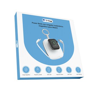 Foto 5 | Cargador Inalámbrico Para Iwatch Con Cable Tipo C Y Lightning