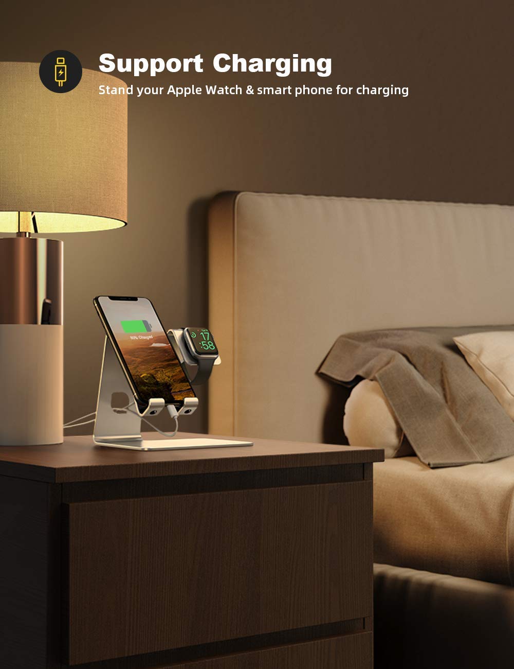 Foto 4 | Estación de Carga Lamicall para Apple Watch-Venta Internacional