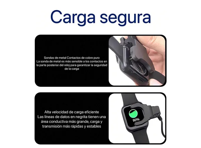 Foto 3 pulgar | Cargador Xtellar Universal Premium Para Smartwatch, Compatibilidad Amplia T500/w26+/hw8/hw10/x10