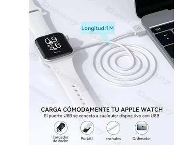 Foto 5 | Xtellar Cable Cargador Con Tecnología Usb Magnético Para Apple Watch, Accesorio Indispensable De Carga Rápida