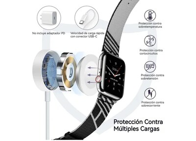 Foto 3 | Xtellar Cargador Magnético Ultra Rápido Premium Para Apple Watch Series - Tipo C
