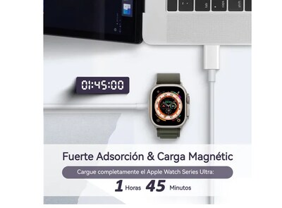 Foto 4 | Xtellar Cargador Magnético Ultra Rápido Premium Para Apple Watch Series - Tipo C