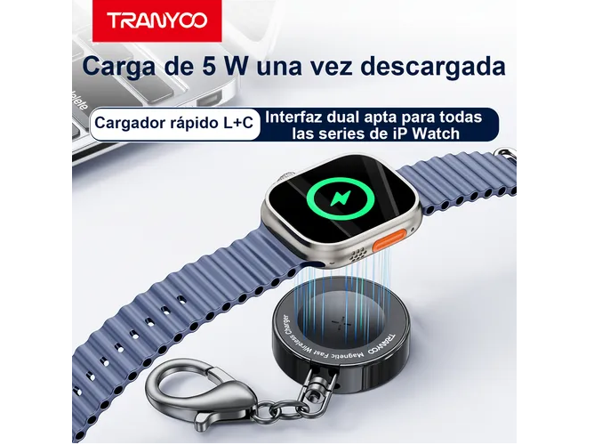 Foto 3 pulgar | Cargador Magnético Xtellar  Con Carga Rápida Y Doble Interfaz, Compatible Con Apple Watch