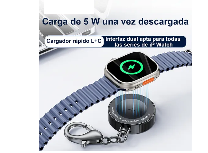Foto 3 pulgar | Cargador Magnético Premium Xtellar  De Carga Rápida Lightning + Tipo C Para Apple Watch