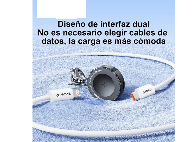 Foto 4 pulgar | Cargador Magnético Premium Xtellar  De Carga Rápida Lightning + Tipo C Para Apple Watch