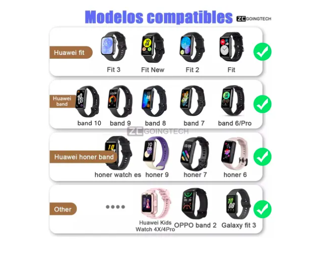 Foto 4 pulgar | Cargador Para Huawei Xtellar Band 10/9/8/7 watch Fit 3/2 galaxy