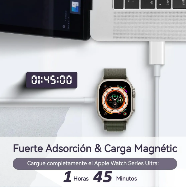 Foto 4 pulgar | Cargador Magnético Xtellar Tipo-c Para Apple Watch - Carga Rápida Y Universal