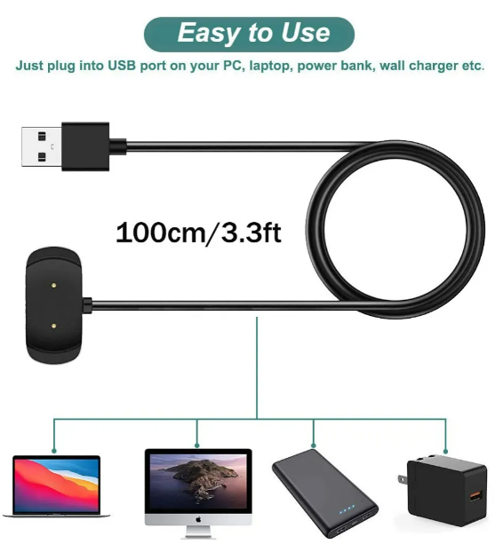 Foto 5 pulgar | Cargador Xtellar Con Cable Para Amazfit Watches - Compatibilidad Universal Con Modelos Bip & Gtr