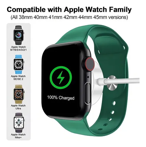 Foto 9 pulgar | Cargador Magnético USB para Smartwatch con Cable 1 Metro – Portátil y Compatible con Relojes Inteligentes con Bas