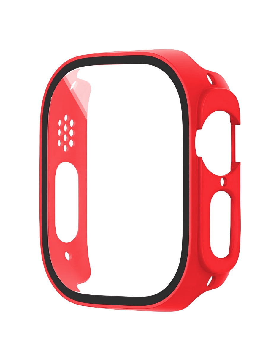 Foto 2 pulgar | Carcasa Protectora de Pantalla Ecomlab para Apple Watch Ultra 49 MM color Rojo