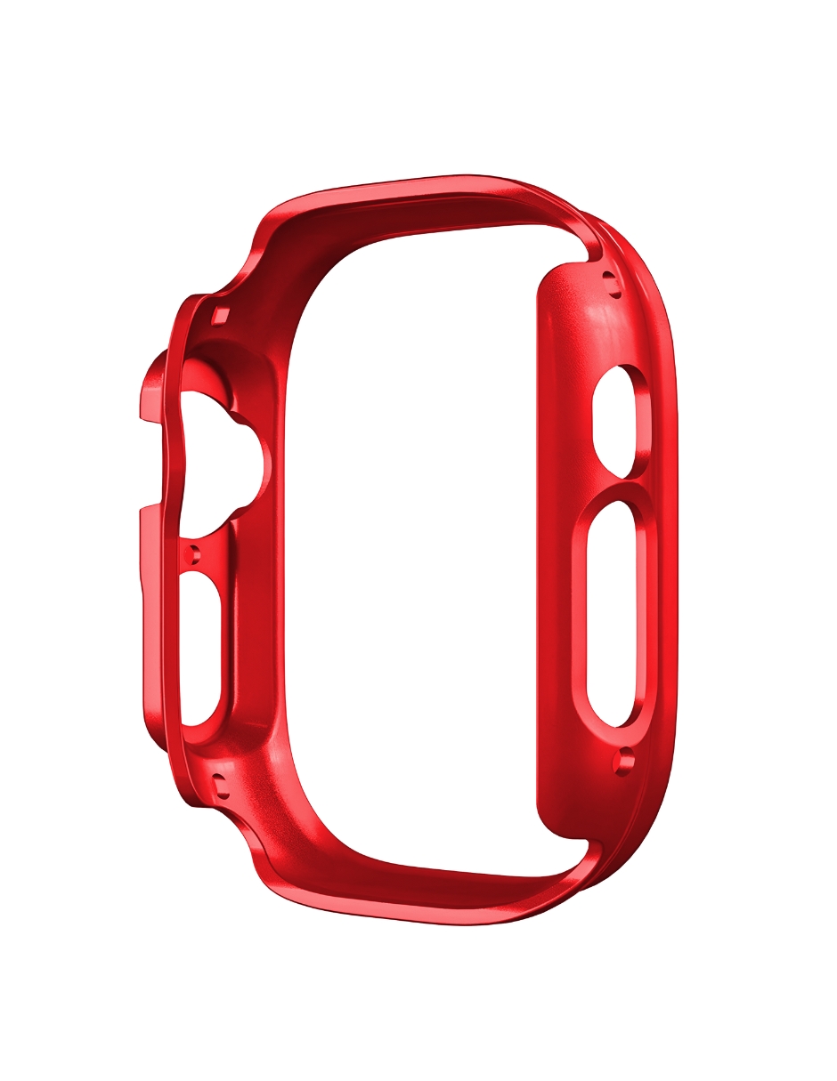 Foto 4 pulgar | Carcasa Protectora de Pantalla Ecomlab para Apple Watch Ultra 49 MM color Rojo