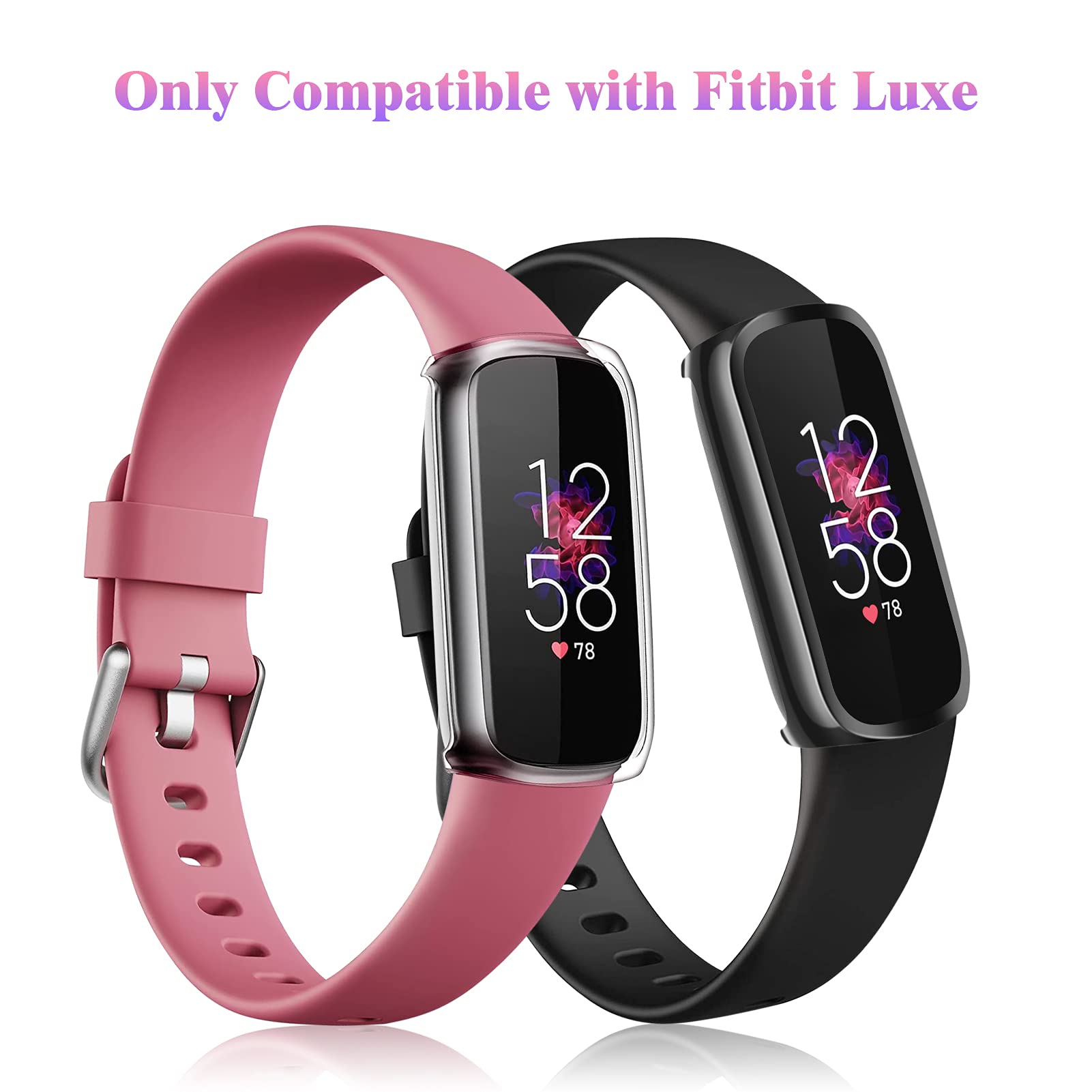 Foto 2 | Protectores de Pantalla para Smartwatch Fitbit Luxe Fintie 4 Piezas - Venta Internacional