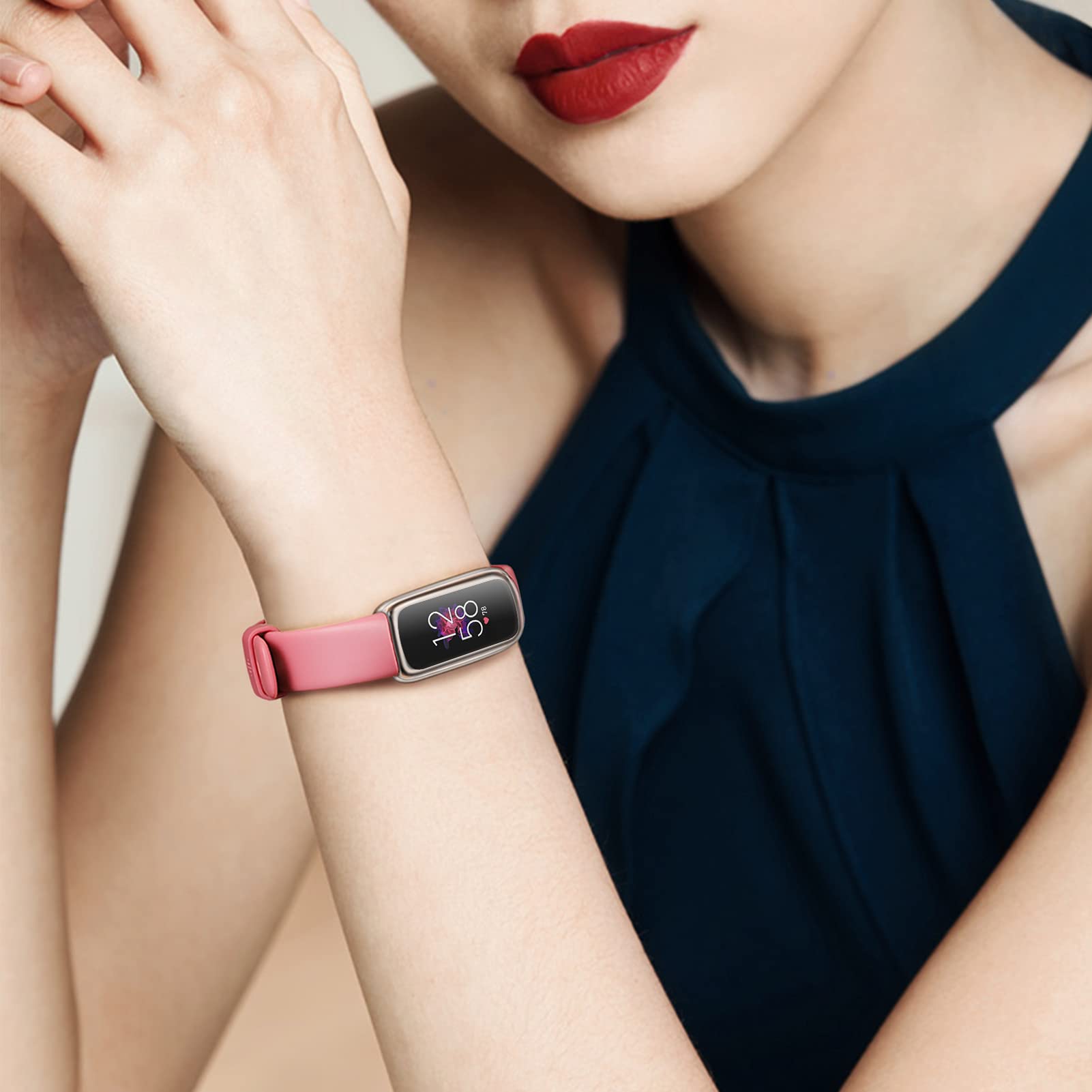 Foto 6 | Protectores de Pantalla para Smartwatch Fitbit Luxe Fintie 4 Piezas - Venta Internacional