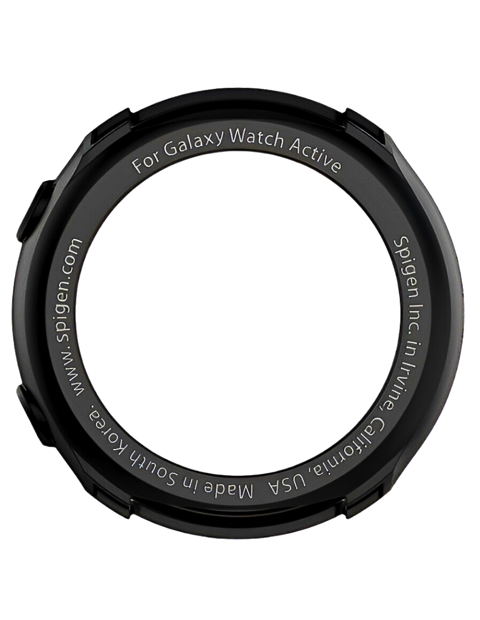 Foto 2 pulgar | Funda Spigen Negra para Galaxy Watch Active 40 mm Liquid Air