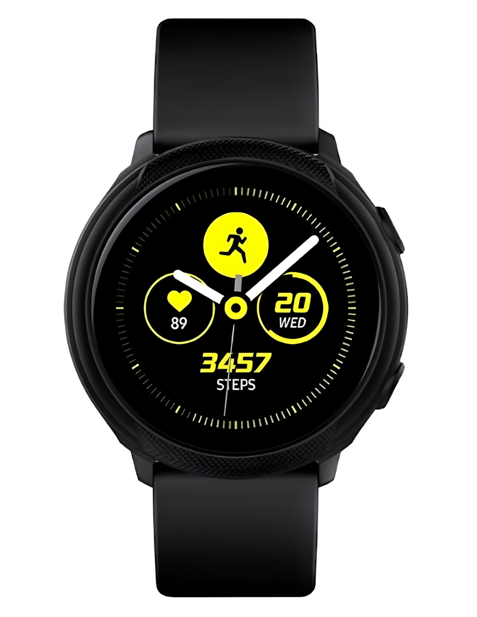 Foto 3 pulgar | Funda Spigen Negra para Galaxy Watch Active 40 mm Liquid Air