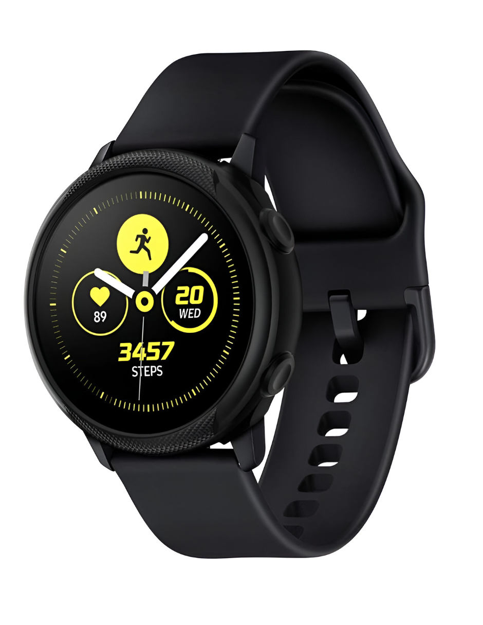 Foto 4 pulgar | Funda Spigen Negra para Galaxy Watch Active 40 mm Liquid Air