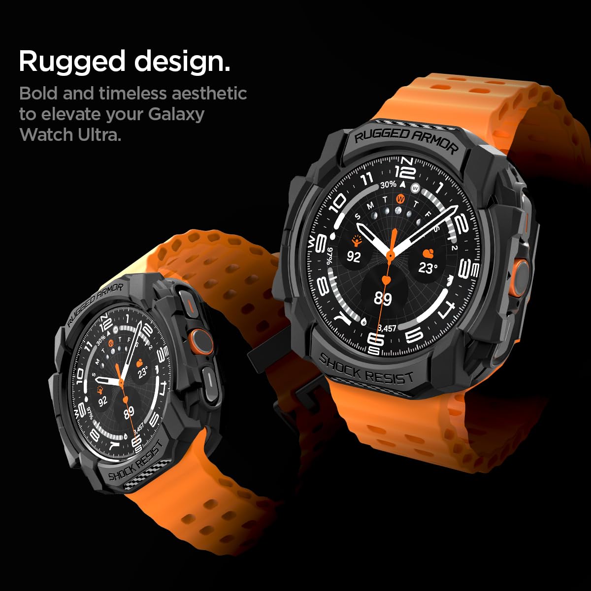 Foto 5 pulgar | Funda Spigen Rugged Armor Para Samsung Galaxy Watch Ultra De 47 Mm - Venta Internacional.