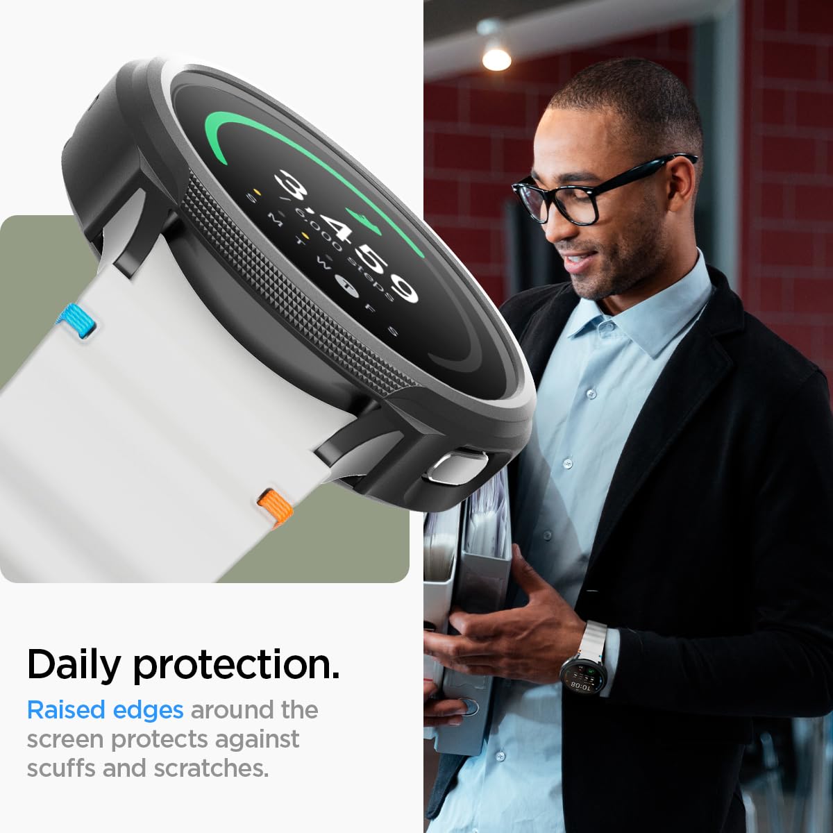 Foto 5 pulgar | Funda Spigen Liquid Air Para Samsung Galaxy Watch 7 De 44 Mm - Venta Internacional.