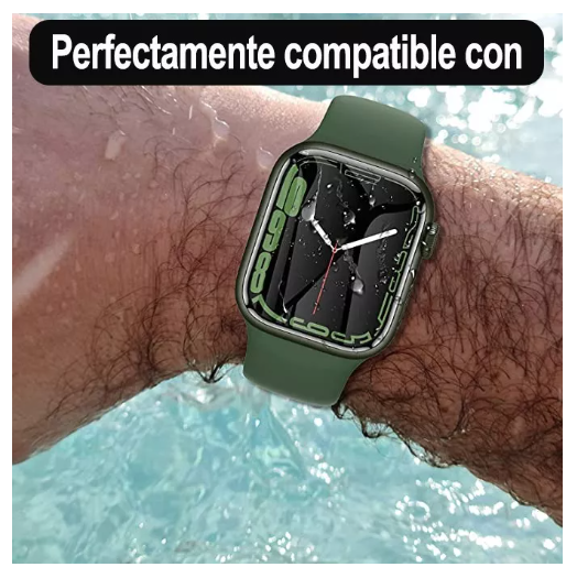 Foto 5 pulgar | 2pcs Mica Protectora Para Apple Watch Serie 8 7 6 5 4 3 2 Se